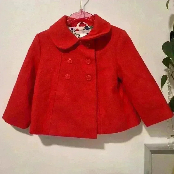 Janie and Jack Wool Blend Baby‎ Coat 12-24months - Picture 1 of 4